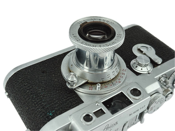 Leica IIIg with 5cm f3.5 Elmar and case and box