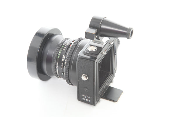 Hasselblad SWC Super Wide C Black with 38mm f4.5 Zeiss Biogon and finder - cl'a May 2024