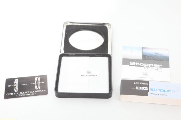 LEE Filters 100 x 100mm Big Stopper 3.0 Neutral Density Filter - NEW IN BOX