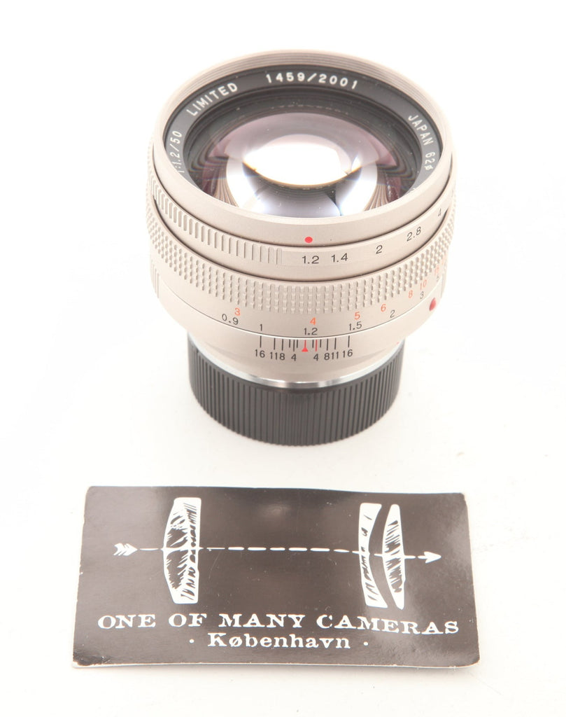 Konica 50mm f1.2 M-Hexanon Limited Titanium Grey - Like new