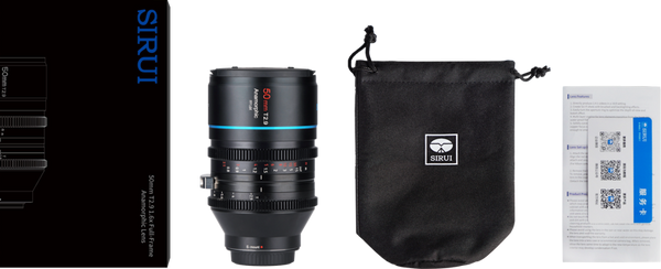 Sirui Anamorphic Lens 1.6x Full Frame 50mm T2.9 Sony E-Mount