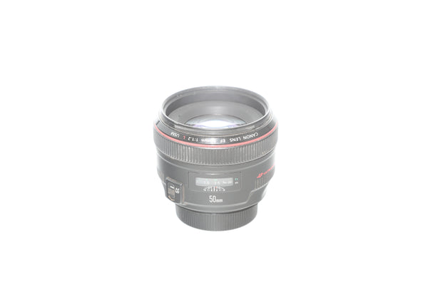 Canon EF 50mm f1.2 L with hood ES-78