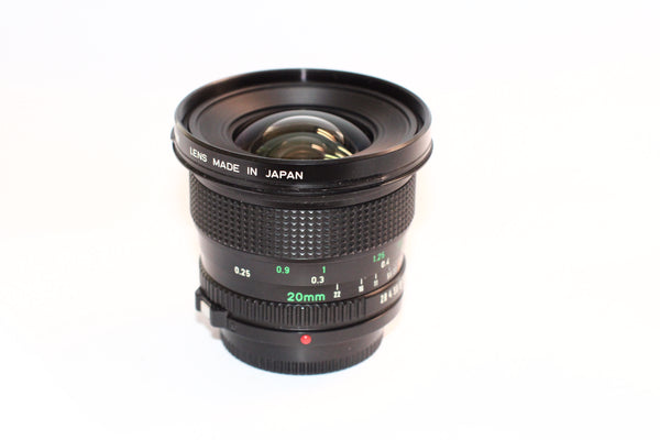 Canon FD 20mm f2.8 FDn - cl'a April 2025