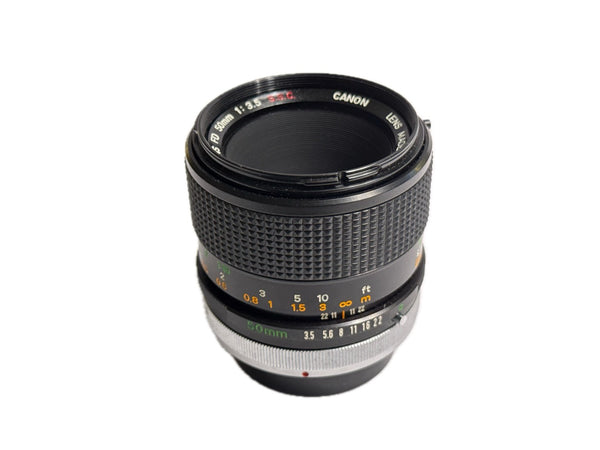 Canon FD 50mm f3.5 Macro S.S.C. - serviced May 2025