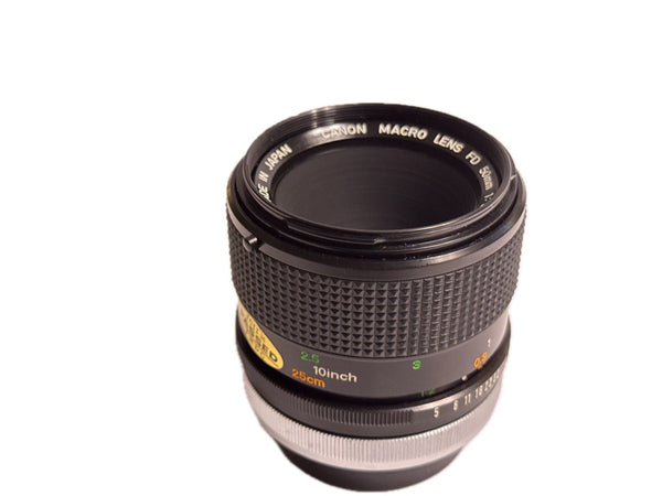 Canon FD 50mm f3.5 Macro S.S.C. - serviced May 2025