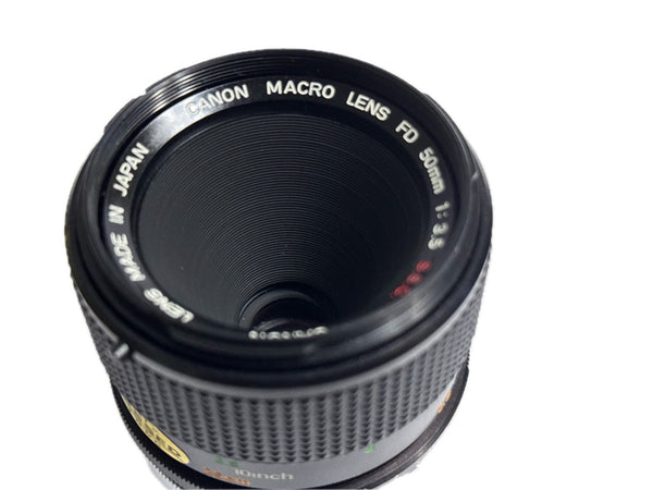 Canon FD 50mm f3.5 Macro S.S.C. - serviced May 2025