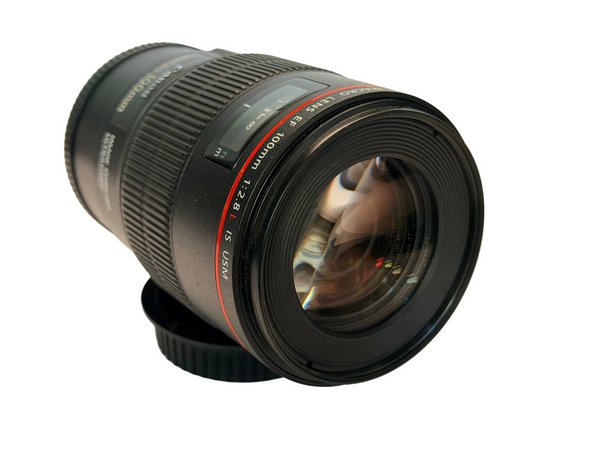 Canon EF 100mm f2.8 Macro L IS USM with hood ET-73