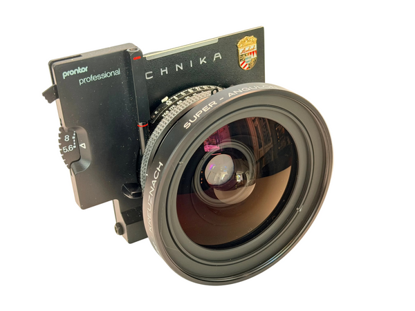 Schneider-Kreuznach 90mm f5.6 Super-Angulon XL - 110 Multicoating in Prontor Professional 01S shutter