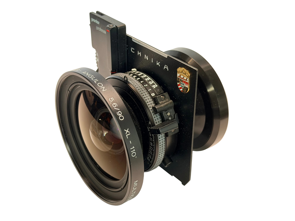 Schneider-Kreuznach 90mm f5.6 Super-Angulon XL - 110 Multicoating in Prontor Professional 01S shutter