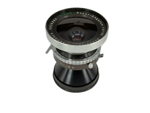 Schneider 90mm f8 Super-Angulon in Synchro-Compur shutter - Serviced August 2026