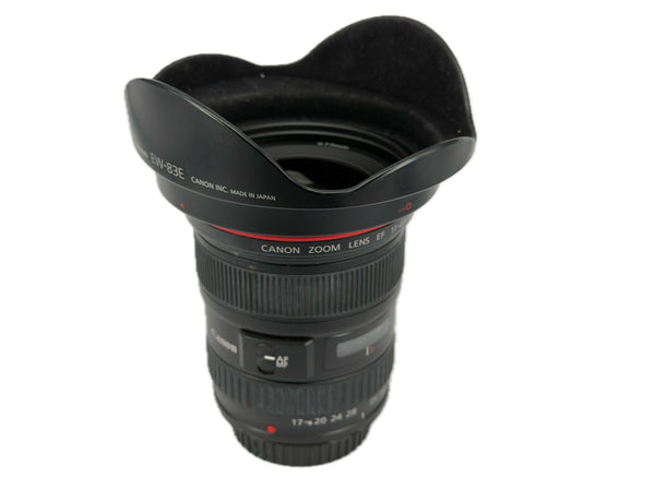 Canon EF 17-40mm f4 L USM with hood EW-83E