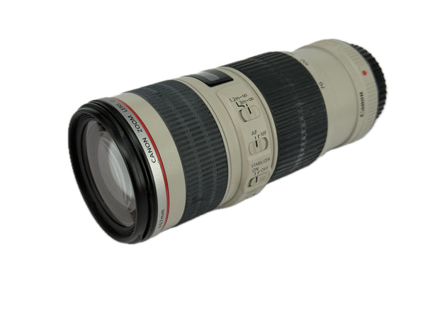 Canon EF 70-200mm f4 L IS USM with hood ET-74