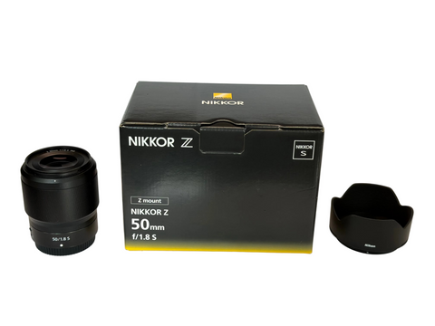 Nikon Z 50mm f1.8 Nikkor S in box