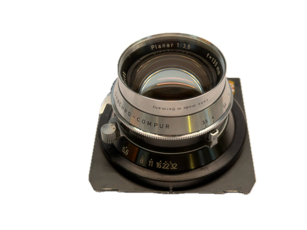 Carl Zeiss 135mm f3.5 Planar in Synchro-Compur shutter - serviced September 2026