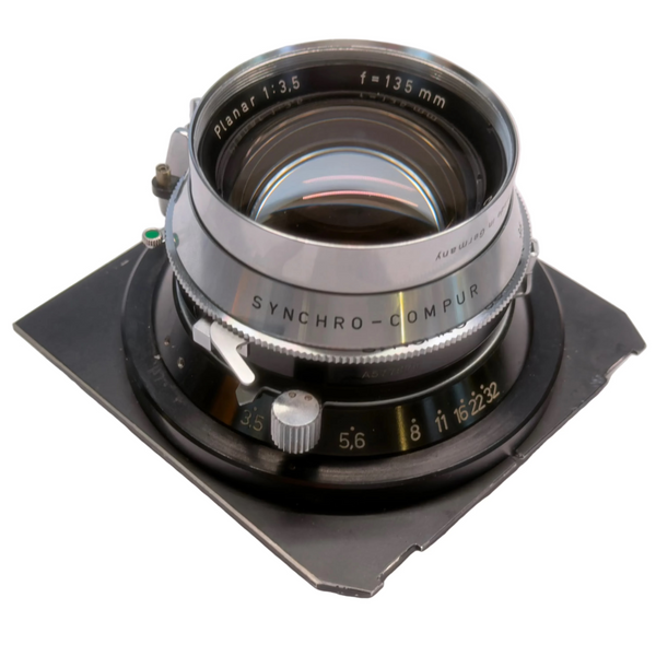 Carl Zeiss 135mm f3.5 Planar in Synchro-Compur shutter - serviced September 2026