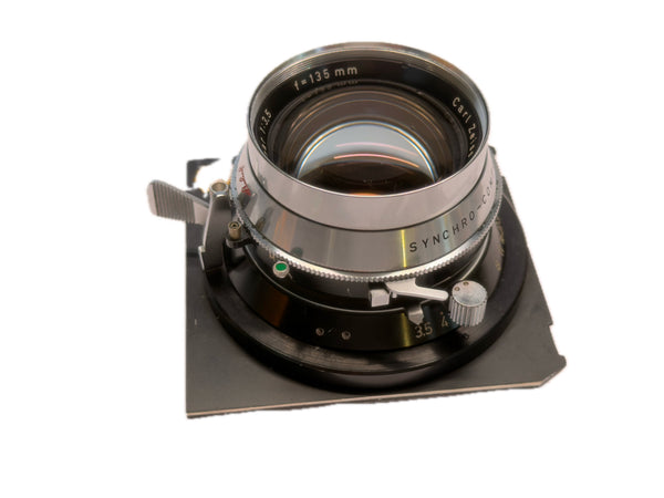 Carl Zeiss 135mm f3.5 Planar in Synchro-Compur shutter - serviced September 2026