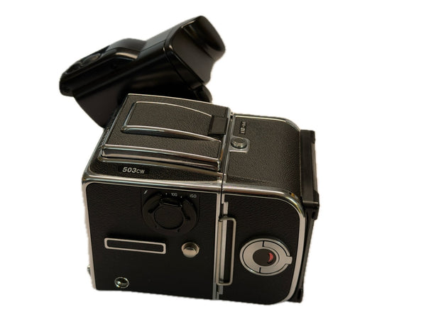 Hasselblad 503CW Chrome (10243) with E12 film back (30244) and Winder CW (44105)