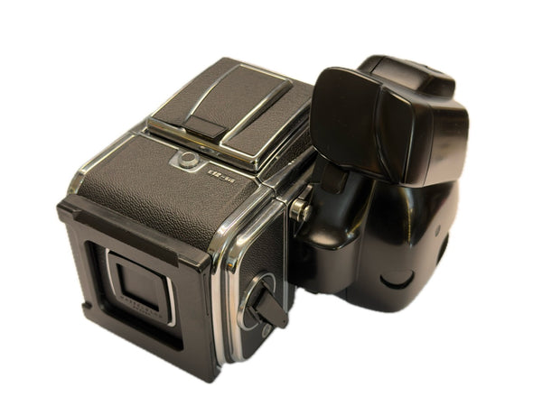Hasselblad 503CW Chrome (10243) with E12 film back (30244) and Winder CW (44105)