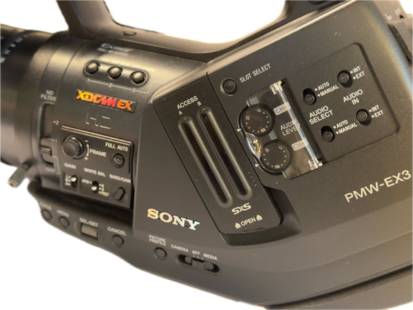 Sony PMW-EX3 Camcorder with Fujinon HD 5.8-81.2mm F1.9 Zoomr with Fujifinon