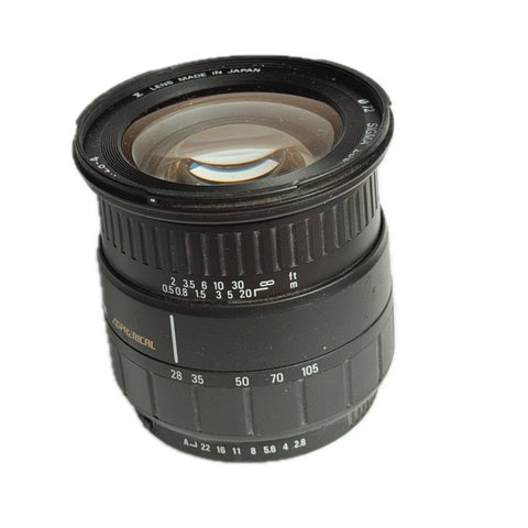 Sigma 28-105mm F2.8-4 D Aspherical with hood - For Nikon