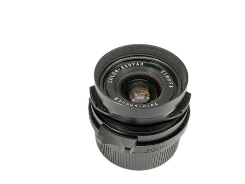 Minolta 40mm f2 M-Rokkor with hood - for Leica M