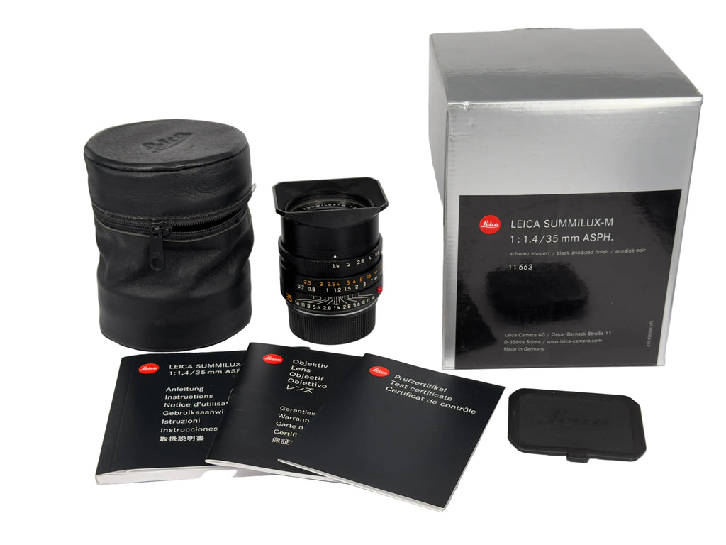 Leica 35mm f1.4 Summilux-M ASPH. 11663 with box