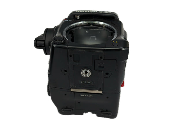 Mamiya 645 Pro TL with AE Prism Finder and film back - test shot May 2026