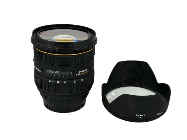 Sigma 24-70mm f2.8 EX DG Macro with hood - For Canon