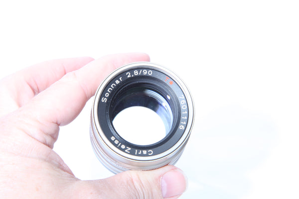 Contax G 90mm f2.8 Sonnar with hood GG-3