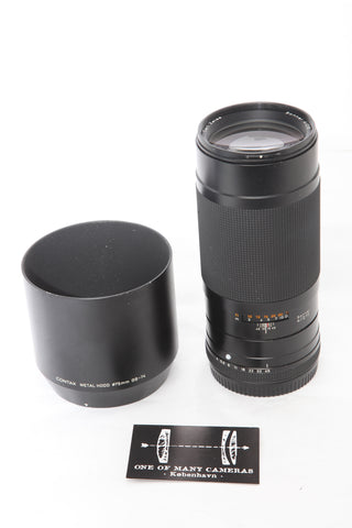 Contax 645 210mm f4 Zeiss Sonnar with hood BG-74