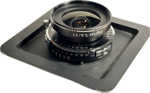 Schneider 47mm f5.6 Digitar in Copal Press shutter