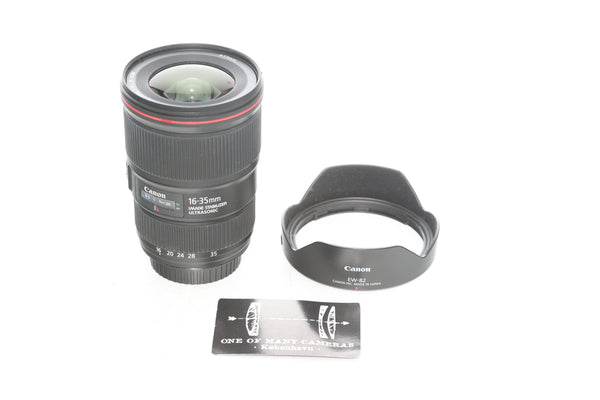 Canon EF 16-35mm f4 L IS USM with hood EW-82