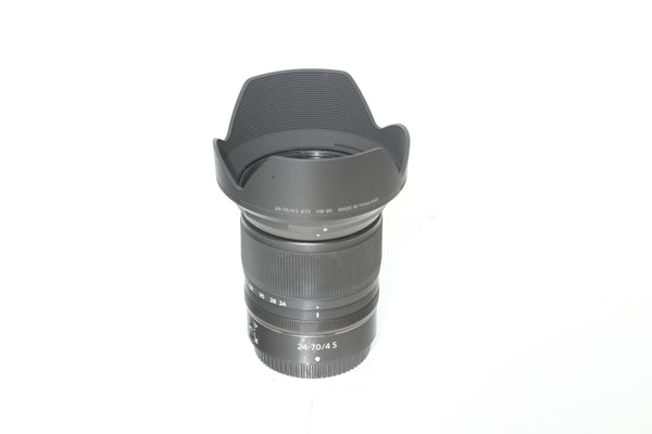 Nikon Z 24-70mm f4 Nikkor S with hood