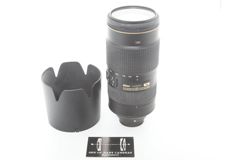 Nikon 80-400mm f4.5-5.6 AF-S G ED N VR