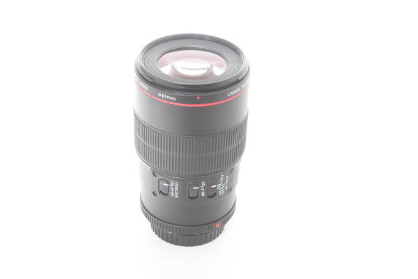 Canon EF 100mm f2.8 Macro L IS USM with hood ET-73