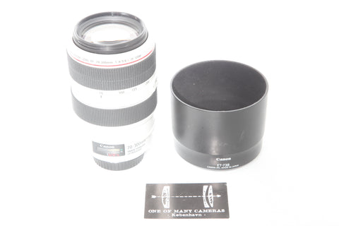 Canon EF 70-300mm f4.5-5.6 L IS USM with hood ET-73B