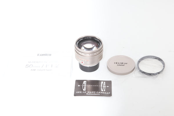 Konica 50mm f1.2 M-Hexanon Limited Titanium Grey - Like new