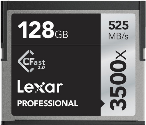 Lexar Pro 3500X Cfast 2.0 (VPG-130) R525/W445 128GB