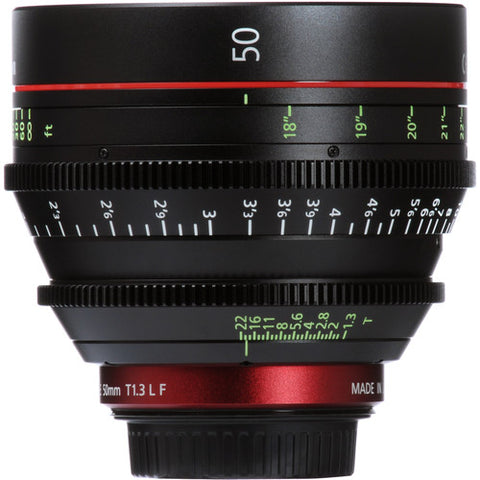 Canon CN-E 50mm T1.3 L F Cine Lens - Canon EF - RENTAL ONLY