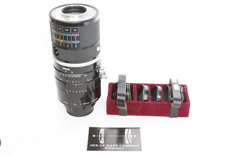 Nikon 200mm f5.6 Medical-Nikkor·C Auto with 6 filters