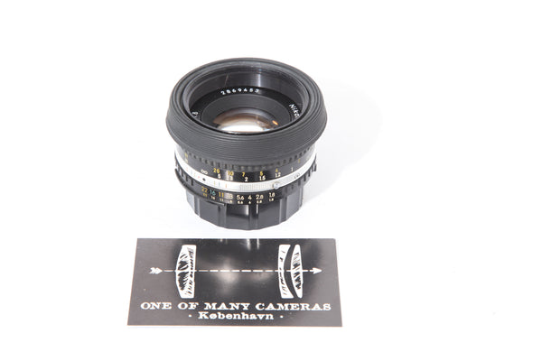 Nikon 50mm f1.8 Series E with lens hood