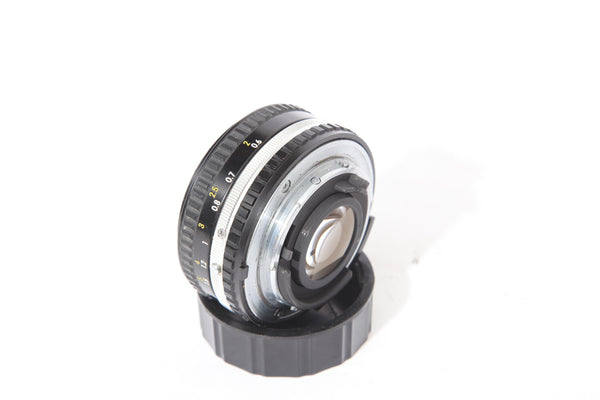 Nikon 50mm f1.8 Series E with lens hood