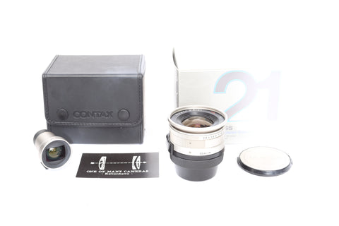 Contax G 21mm f2.8 Zeiss Biogon T* with Contax GF-21 Finder and box